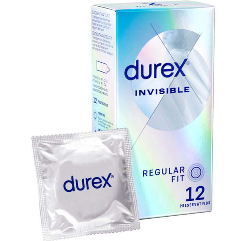 DUREX - PRÉSERVATIFS INVISIBLE EXTRA MINCE 12 UNITÉS