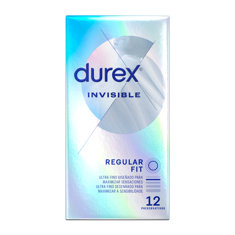 DUREX - PRÉSERVATIFS INVISIBLE EXTRA MINCE 12 UNITÉS