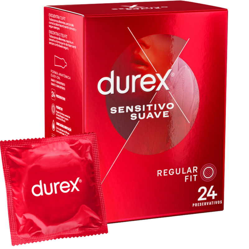 DUREX - PRÉSERVATIFS DOUX ET SENSIBLE 24 UNITÉS