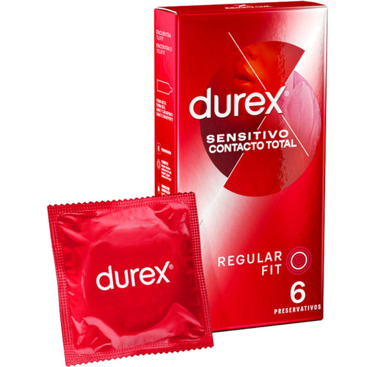 DUREX - PRÉSERVATIFS CONTACT SENSIBLE TOTAL 6 UNITÉS