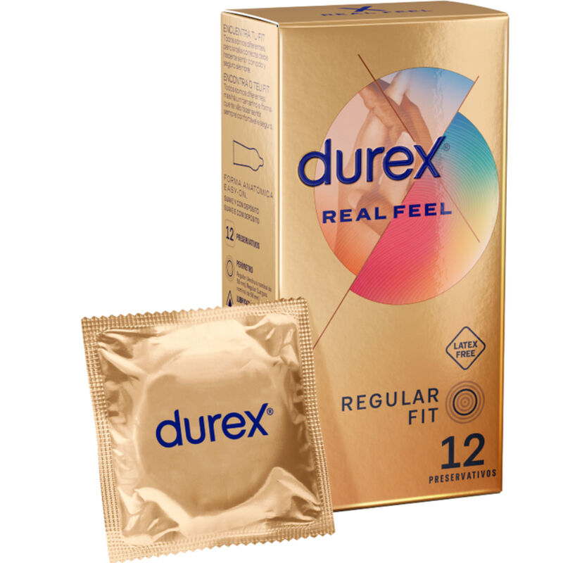 DUREX – PRÉSERVATIFS REELFEAL SENSATIONS RÉELLES 12 UNITÉS