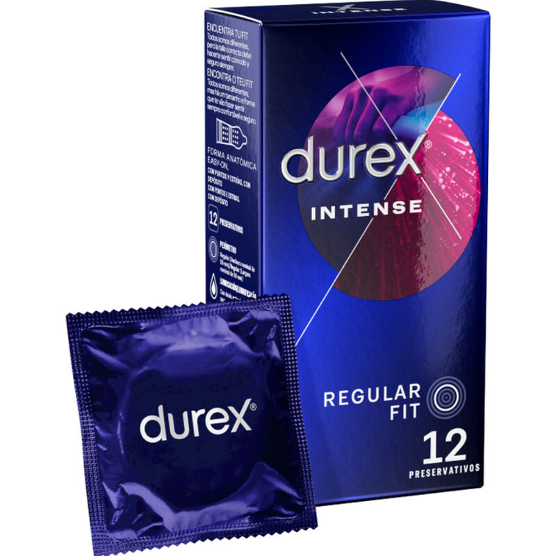 DUREX – PRÉSERVATIFS ORGASME INTENSE 12 UNITÉS