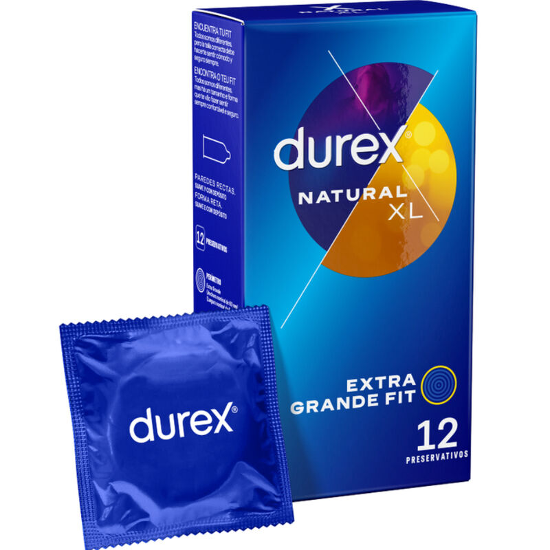 DUREX - PRÉSERVATIFS NATUREL XL 12 UNITÉS