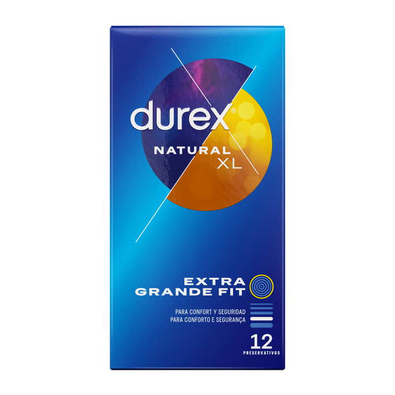 DUREX - PRÉSERVATIFS NATUREL XL 12 UNITÉS