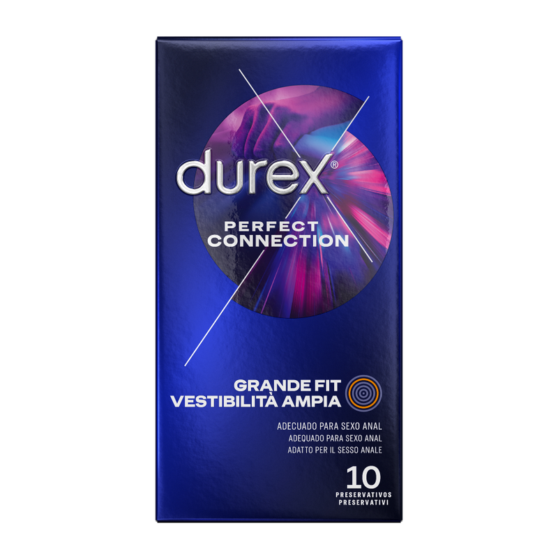 DUREX - PRÉSERVATIFS CONNEXION PARFAITE SILICONE LUBRIFICATION EXTRA 10 UNITÉS