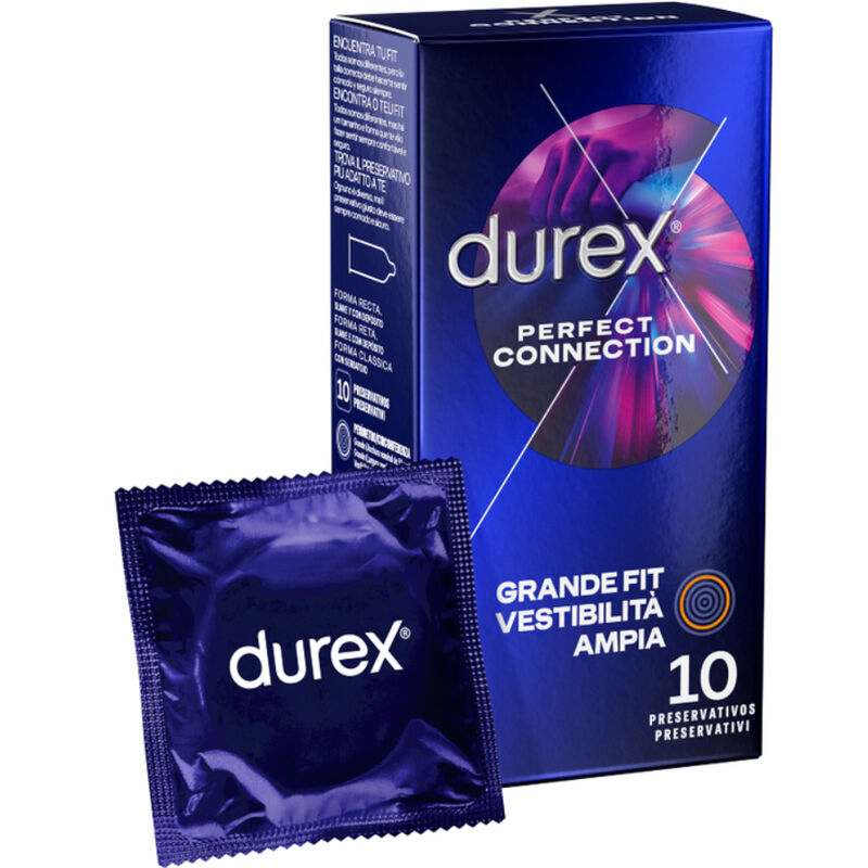 DUREX - PRÉSERVATIFS CONNEXION PARFAITE SILICONE LUBRIFICATION EXTRA 10 UNITÉS