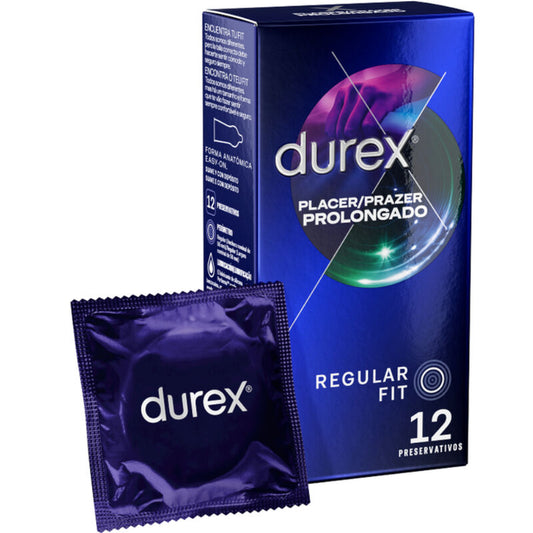 DUREX - PRÉSERVATIFS PLAISIR PROLONGÉ RETARDÉ 12 UNITÉS