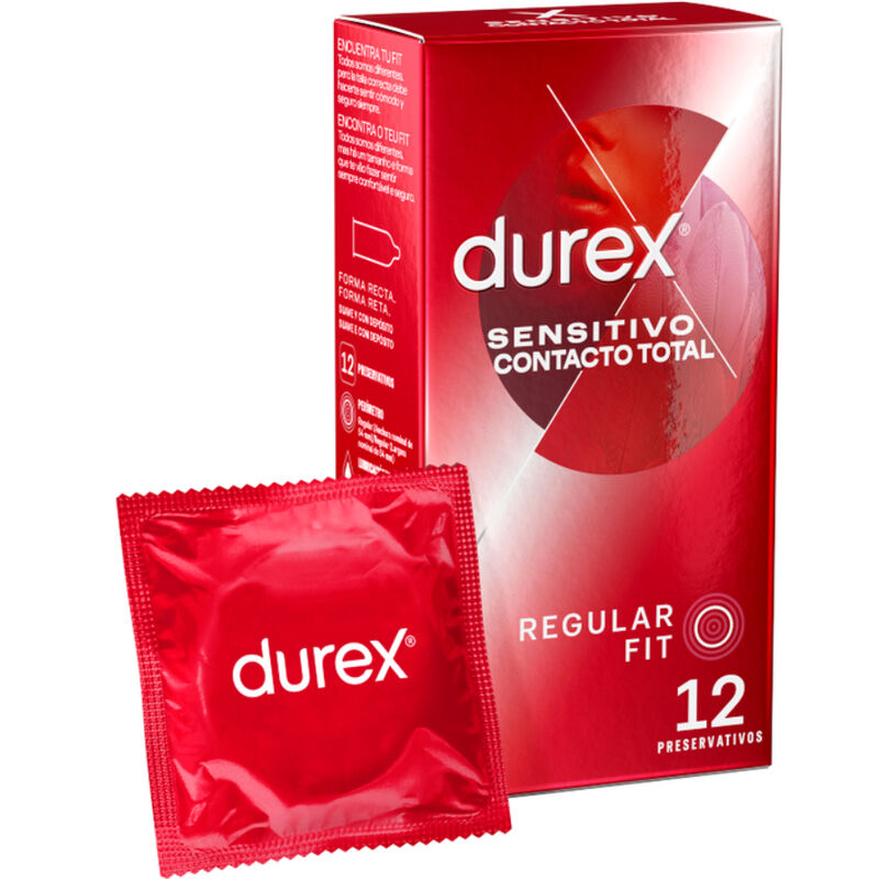 DUREX - PRÉSERVATIFS CONTACT SENSIBLE TOTAL 12 UNITÉS