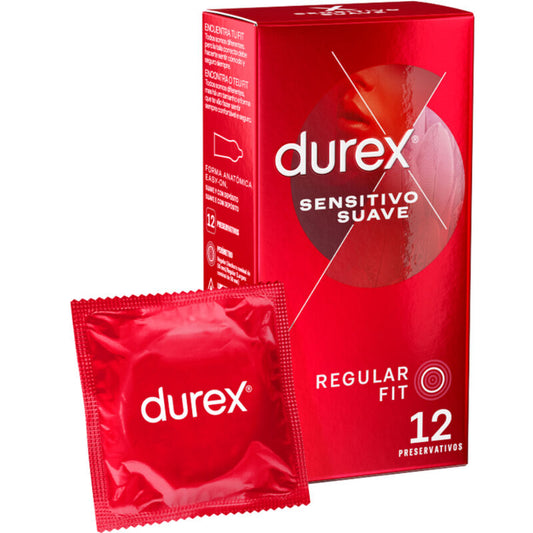 DUREX - PRÉSERVATIFS DOUX ET SENSIBLE 12 UNITÉS