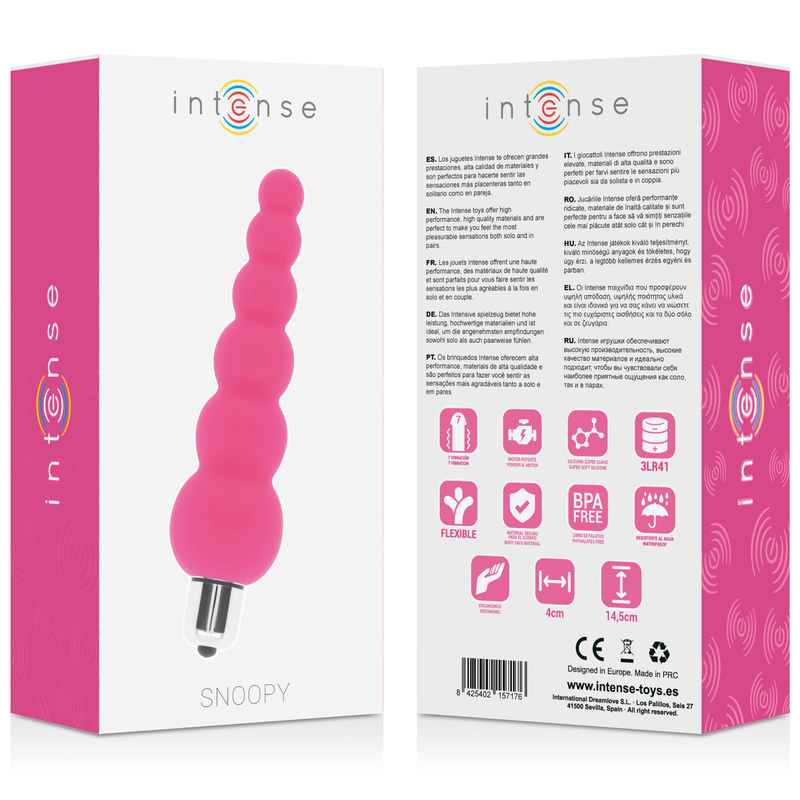 INTENSE - SNOOPY vibromasseur 7 vitesses silicone rose