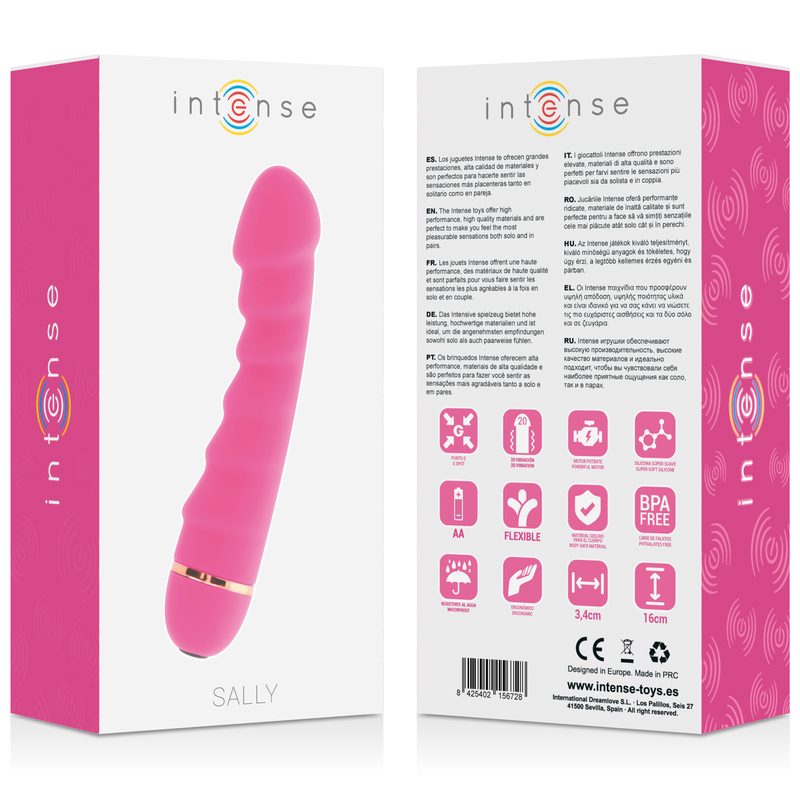 INTENSE - SALLY vibromasseur 20 vitesses silicone rose