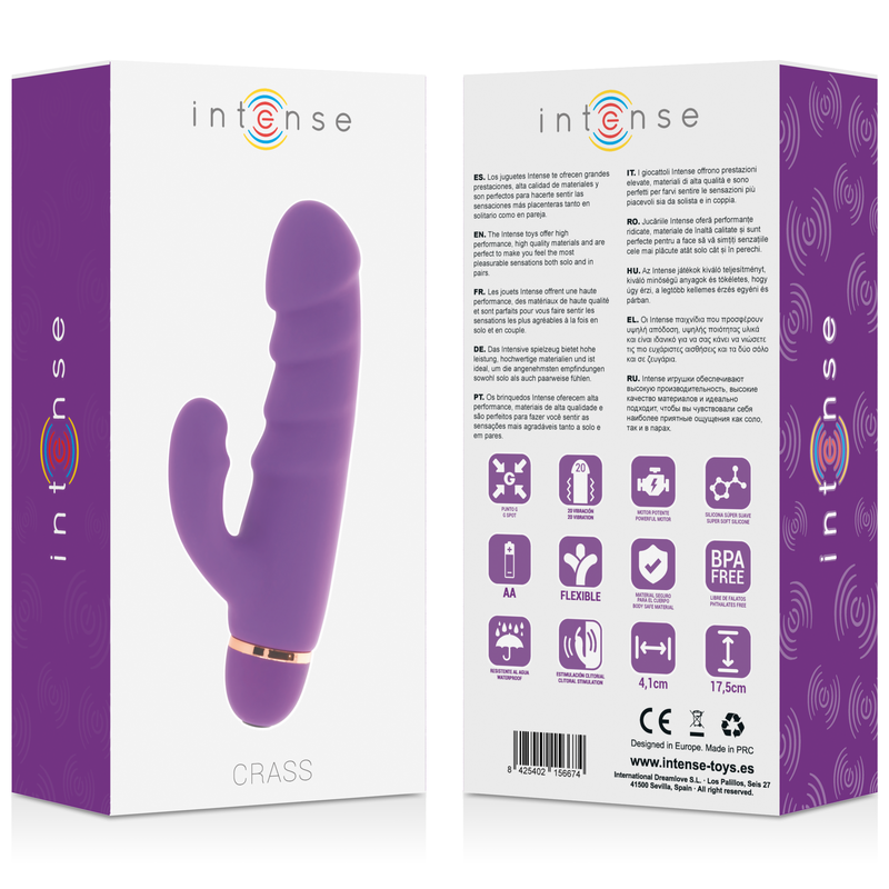 INTENSE - CRASS vibromasseur 20 vitesses silicone violet