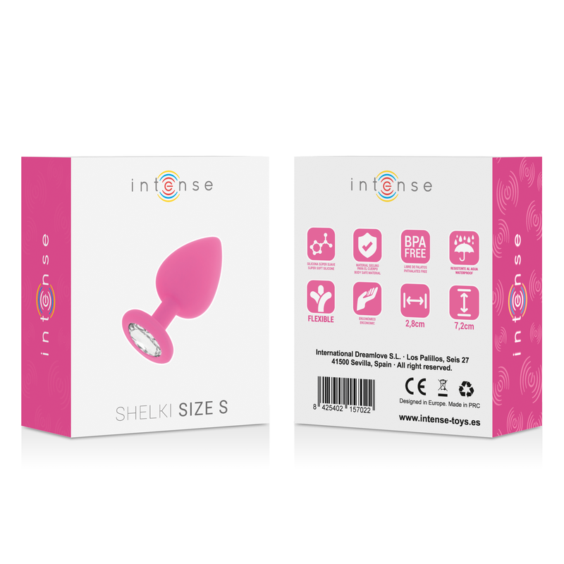 INTENSE - plug anal SHELKI taille S fuchsia