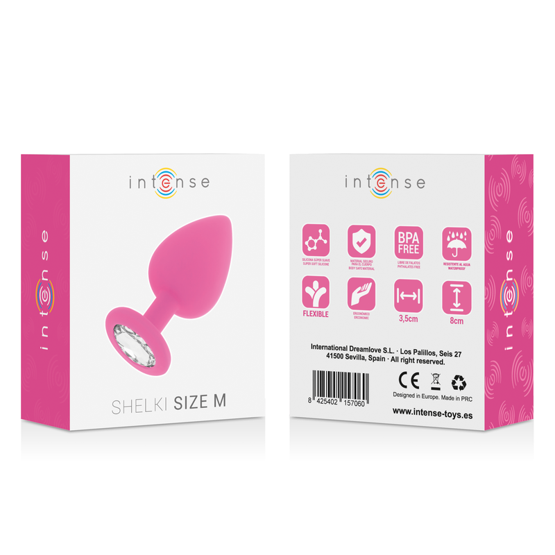 INTENSE - plug anal SHELKI taille M fuchsia