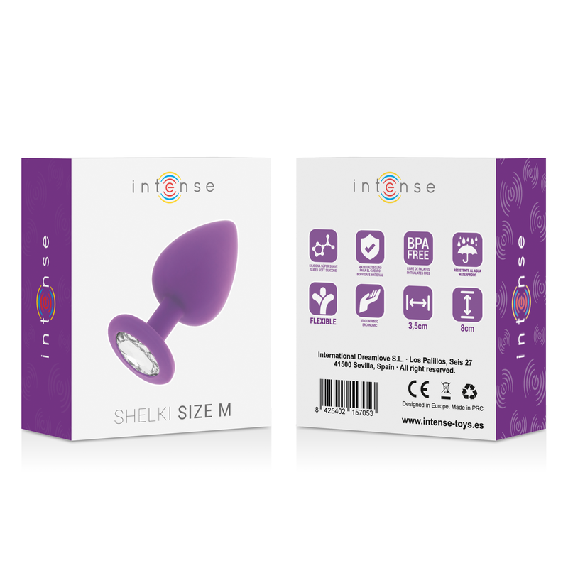 INTENSE - plug anal SHELKI taille M violet