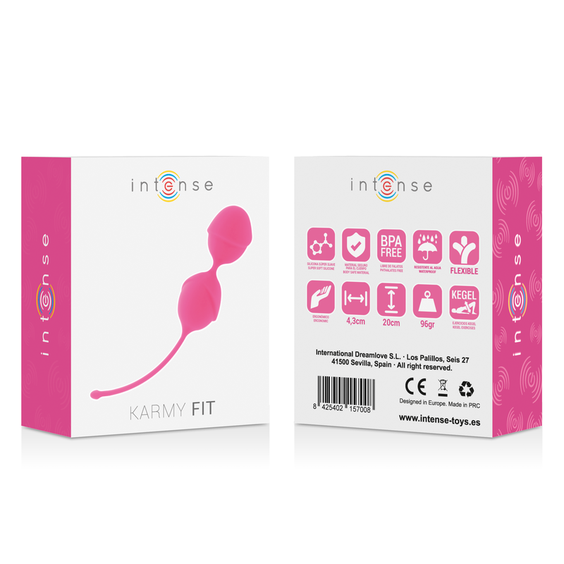 INTENSE – KARMY FIT boules de Geisha silicone fuchsia