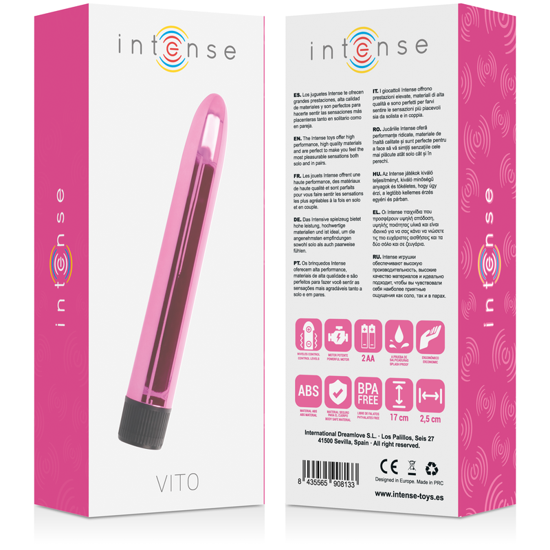 INTENSE - vibromasseur VITO rose