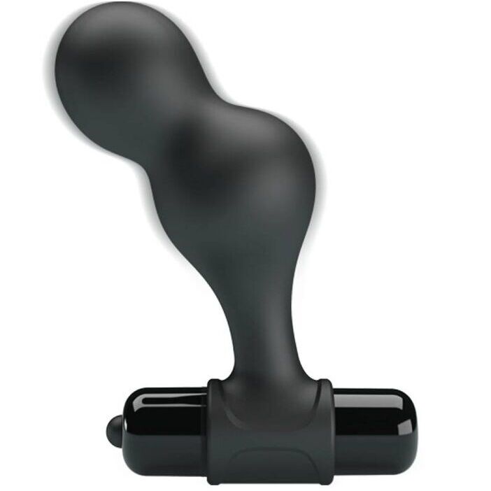 MR PLAY - plug anal vibromasseur en silicone noir