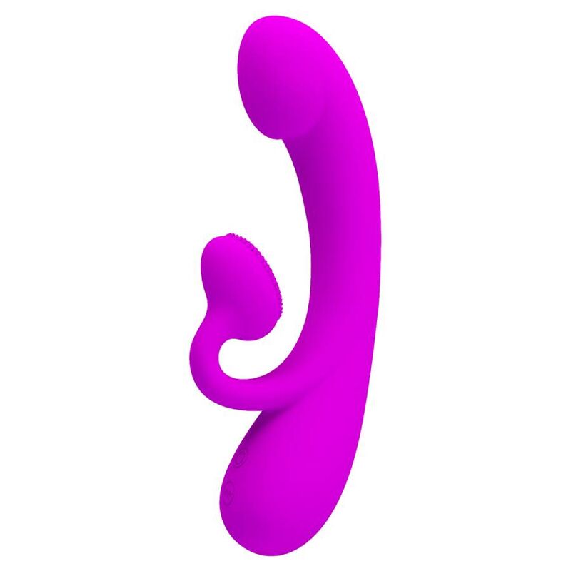 PRETTY LOVE - vibromasseur SINCERE et ventouse de clitoris silicone violet