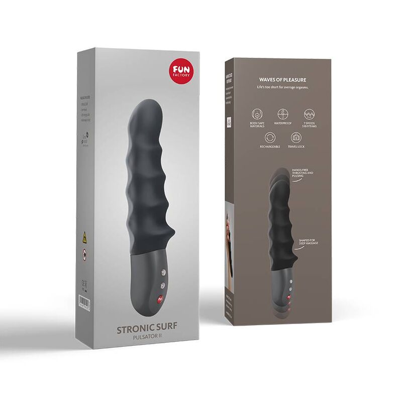 FUN FACTORY - STRONIC SURF, vibromasseur noir du point G