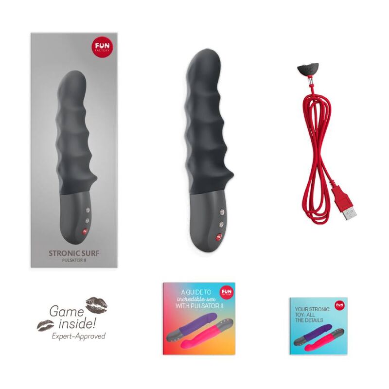 FUN FACTORY - STRONIC SURF, vibromasseur noir du point G