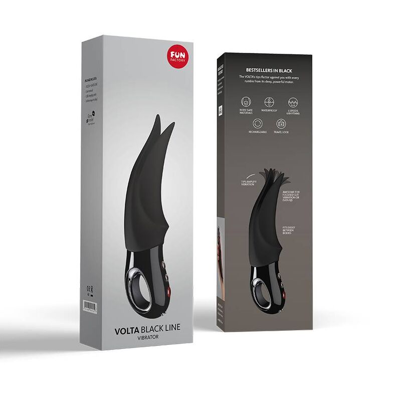 FUN FACTORY - vibromasseur pour clitoris VOLTA BLACKLINE noir