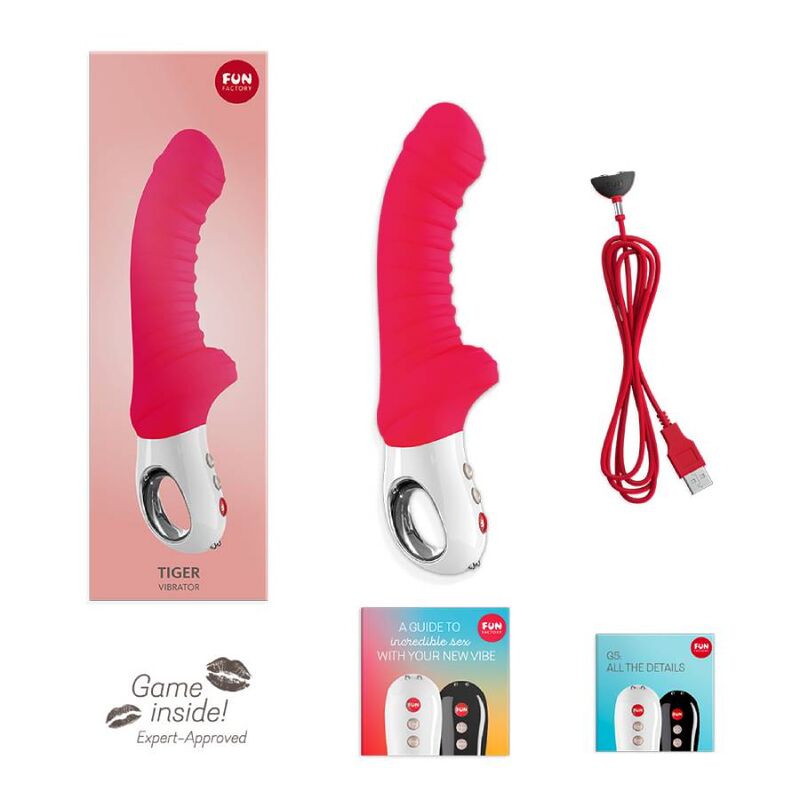 FUN FACTORY - vibromasseur du point G TIGER rouge