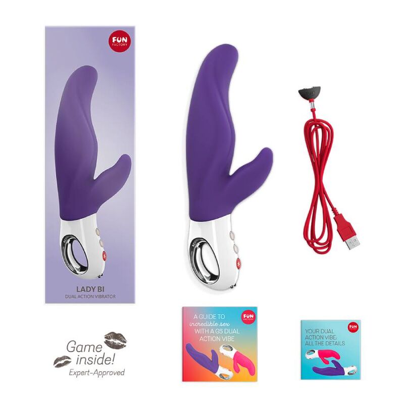 FUN FACTORY - vibromasseur double LADY BI violet