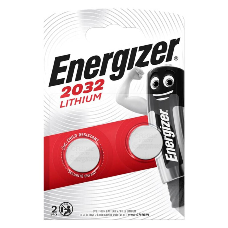 ENERGIZER - pile bouton lithium cr2032 3v 2 unités