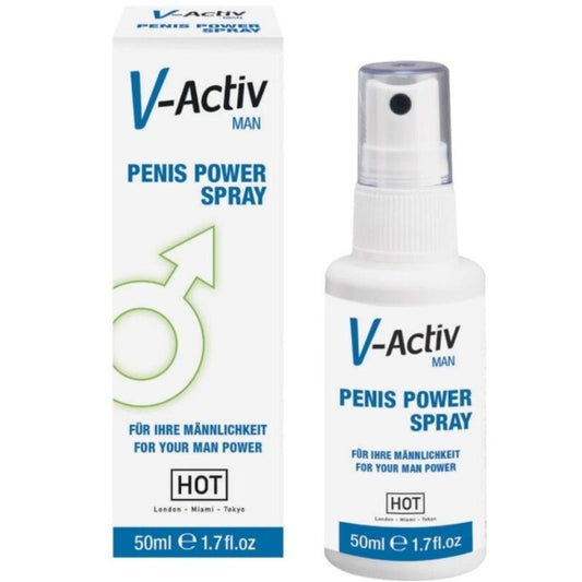 HOT - V-ACTIV POWER SPRAY STIMULANT SEXE HOMME 50ML