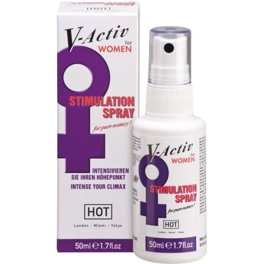 HOT - V-ACTIV POWER SPRAY STIMULANT SEXE FEMME 50ML