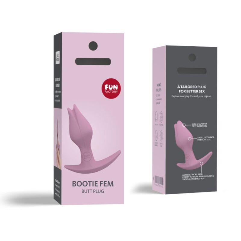 FUN FACTORY - BOOTIE FEM BUTT PLUG, plug anal rose