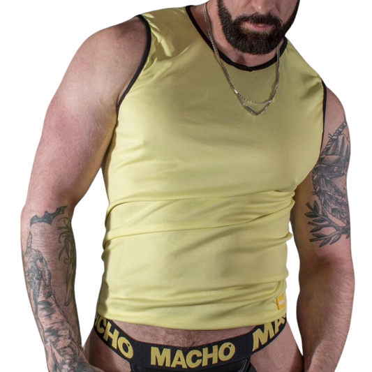 MACHO - t-shirt jaune