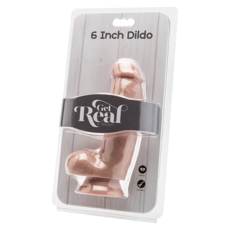 GET REAL - gode 12 cm avec billes réaliste