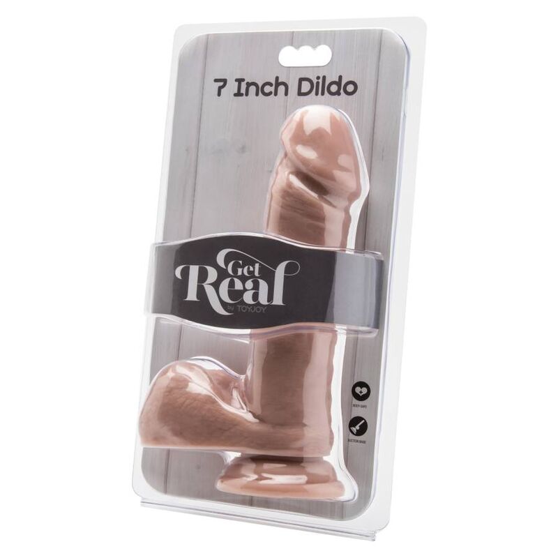 GET REAL - gode 18 cm avec billes réaliste