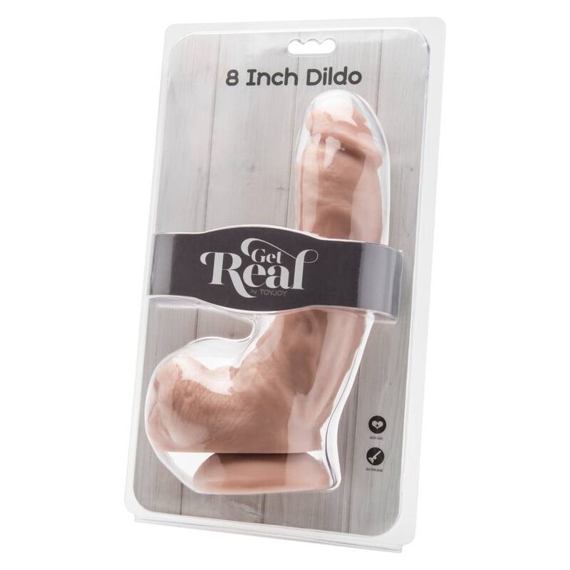 GET REAL - gode 20,5 cm avec billes réaliste