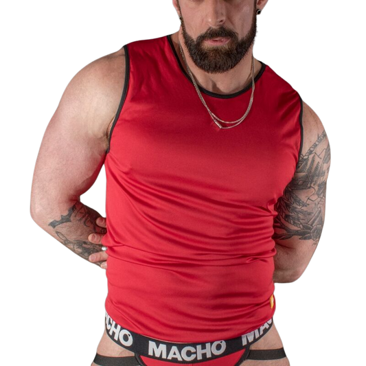 MACHO - t-shirt rouge