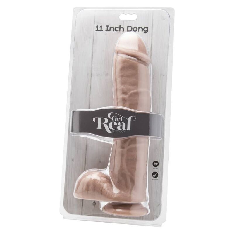 GET REAL – gode réaliste 28 cm avec billes