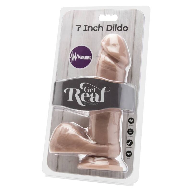 GET REAL - gode réaliste 18 cm avec billes vibromasseur