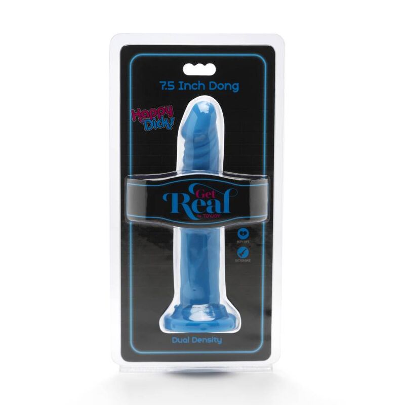 GET REAL - HAPPY DICKS gode 19 cm bleu