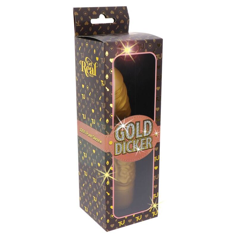 GET REAL - GOLD DICKER STIM vibromasseur or