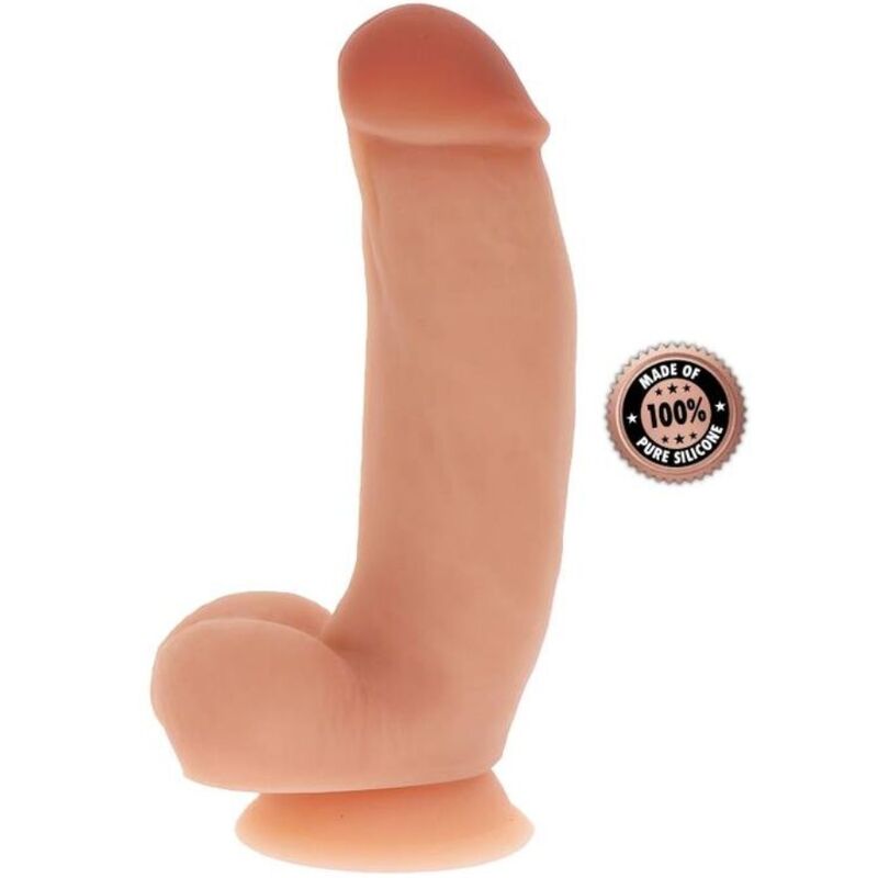 GET REAL - gode réaliste en silicone 18 cm avec balles peau