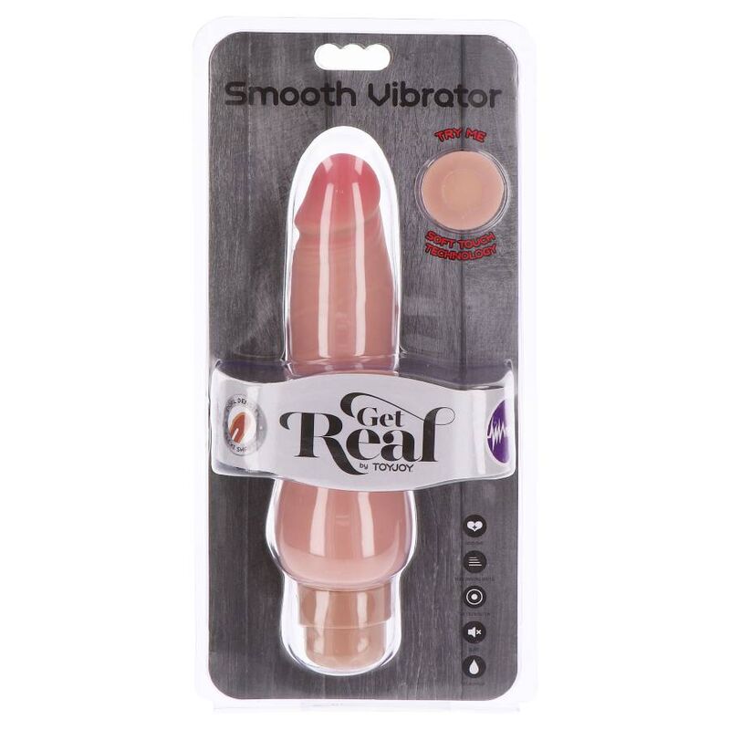 GET REAL - vibromasseur réaliste lisse double densité