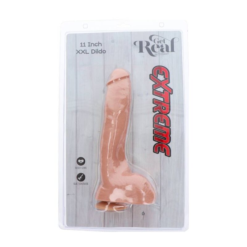 GET REAL - gode réaliste EXTREME XXL 28 cm peau