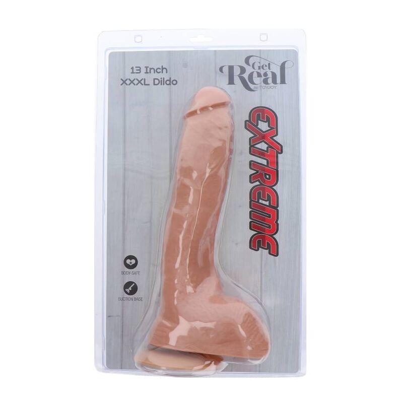 GET REAL – gode réaliste EXTREME XXXL 34 cm peau