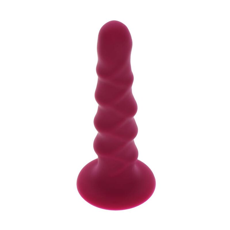 GET REAL – gode gode côtelé 12 cm rouge