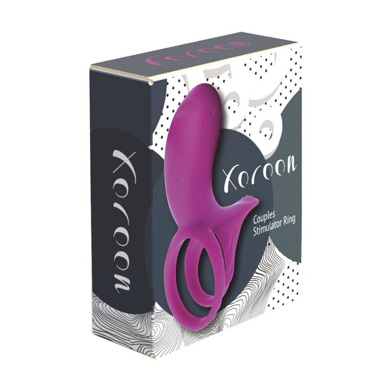 XOCCOON - anneau pénien vibrant de couples fuchsia