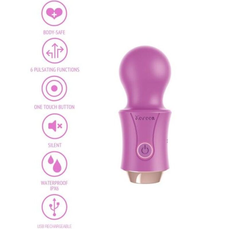 XOCCOON - masseur de type WAND du voyageur fuchsia