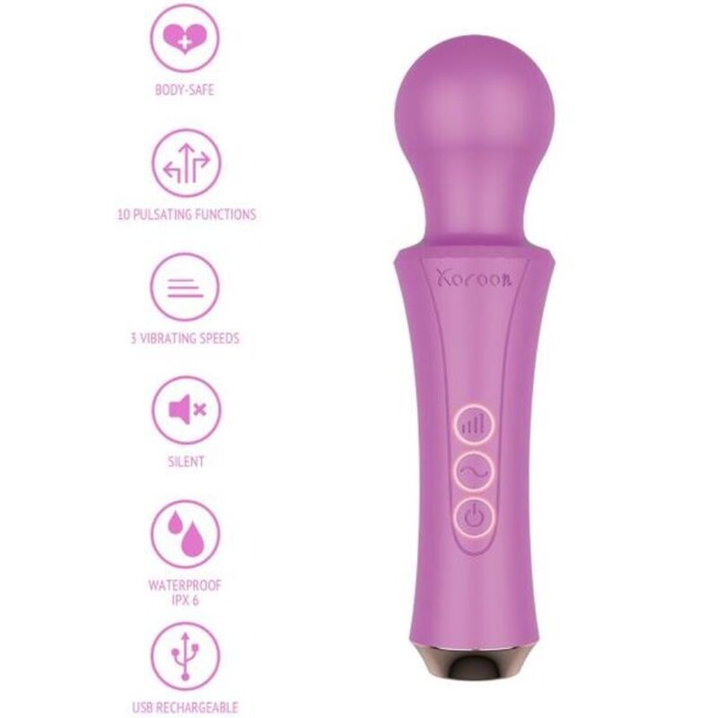 XOCCOON - masseur de type WAND personnel fuchsia