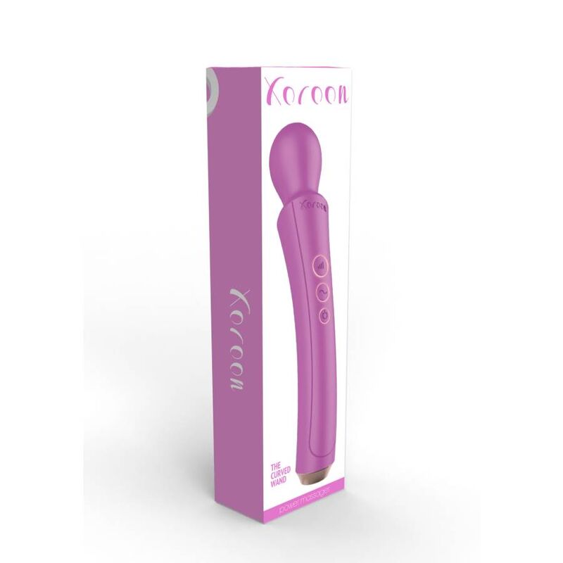 XOCCOON - masseur de type WAND courbé fuchsia